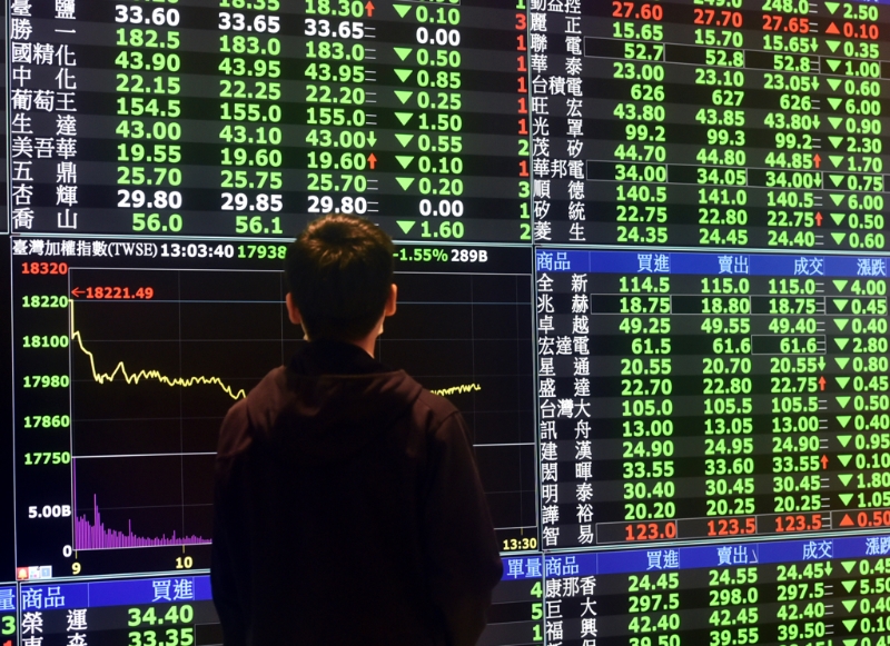 台股开盘下跌。 (本报系数据照片) 台股开盘下跌。 (本报系数据照片)