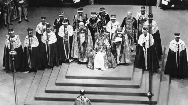 伊利沙伯二世加冕仪式。 网上图片