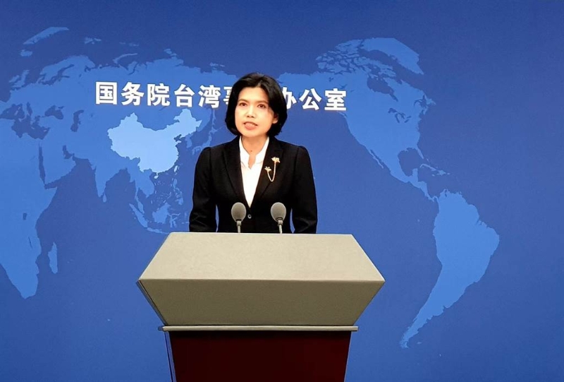 大陸國台辦發言人朱鳳蓮。(藍孝威攝)