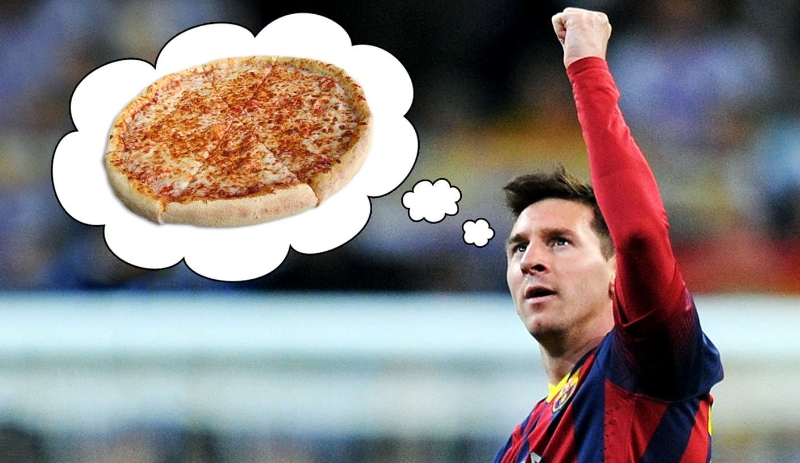 Lionel Messi's post-game meal of choice? Cheese pizza | FOX Sports