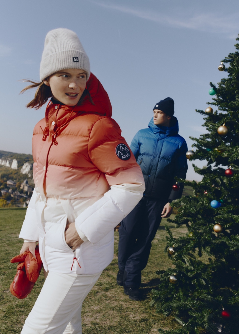 法国户外服品牌Aigle也有新推的滑雪衣饰系列。