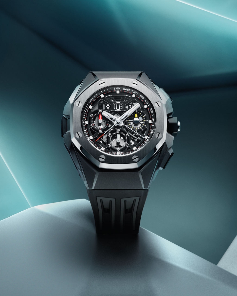 Royal Oak Concept Split-Seconds Chronograph GMT Large Date，表壳：43mm钛金属 机芯：4407自动 售价：待询