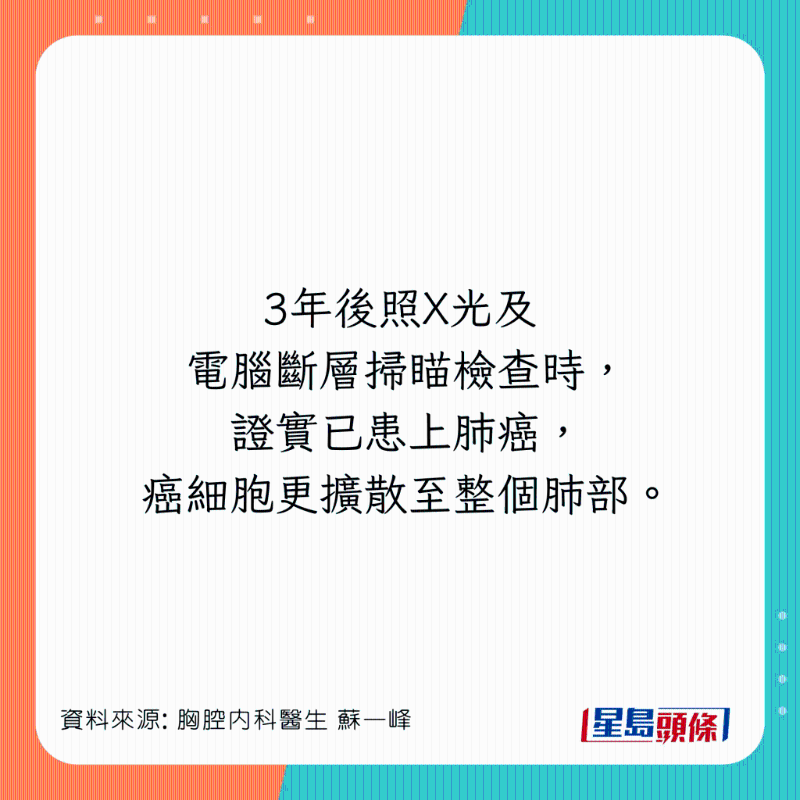 胸腔内科医生苏一峰分享肺癌病人情况