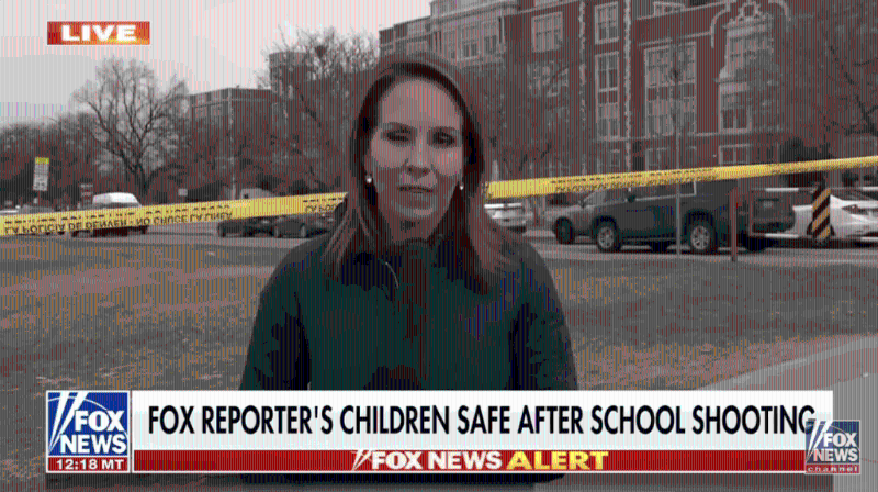 阿库钠直击报道时神情已显焦急。 (新闻直播截图)