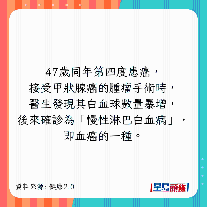 陈卫华4度患癌至成功抗癌经过