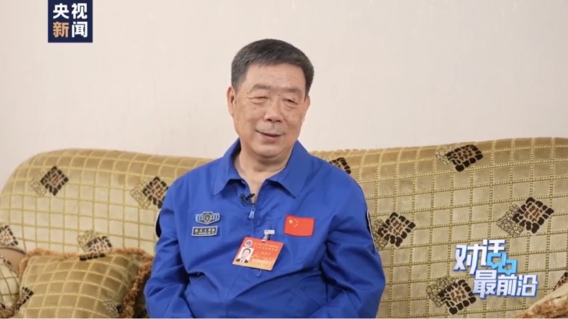 中国载人航天工程总设计师周建平。 央视截图