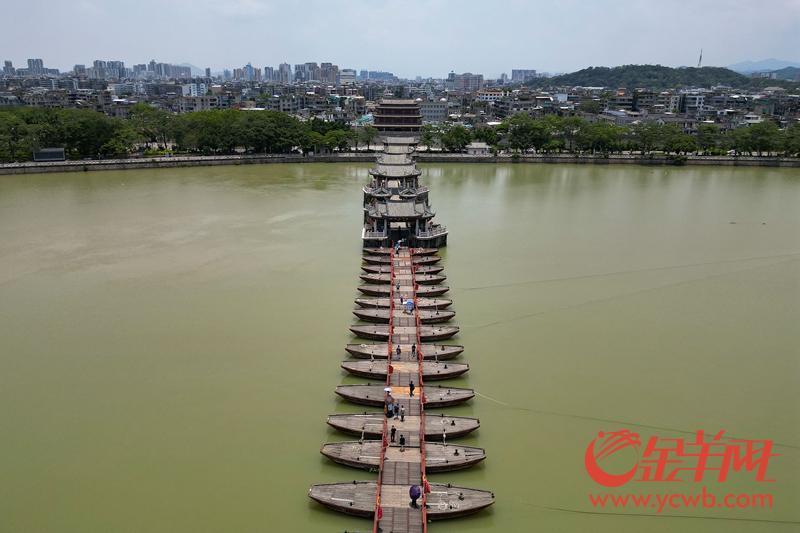 广济桥航拍图。
