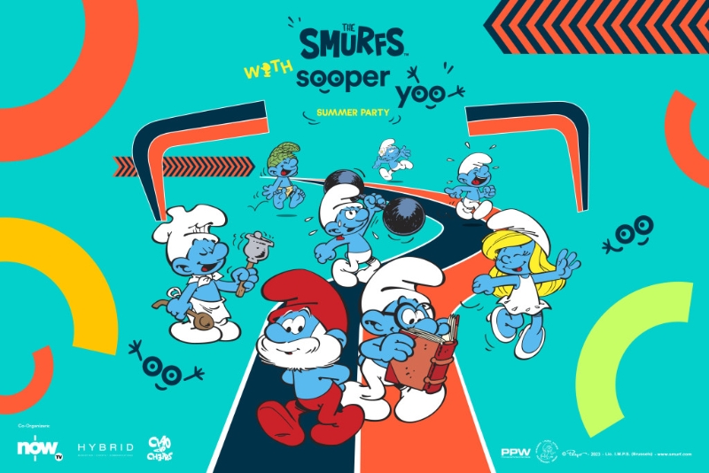 Sooper Yoo与THE SMURFS蓝精灵联手打造蓝精灵梦幻世界。