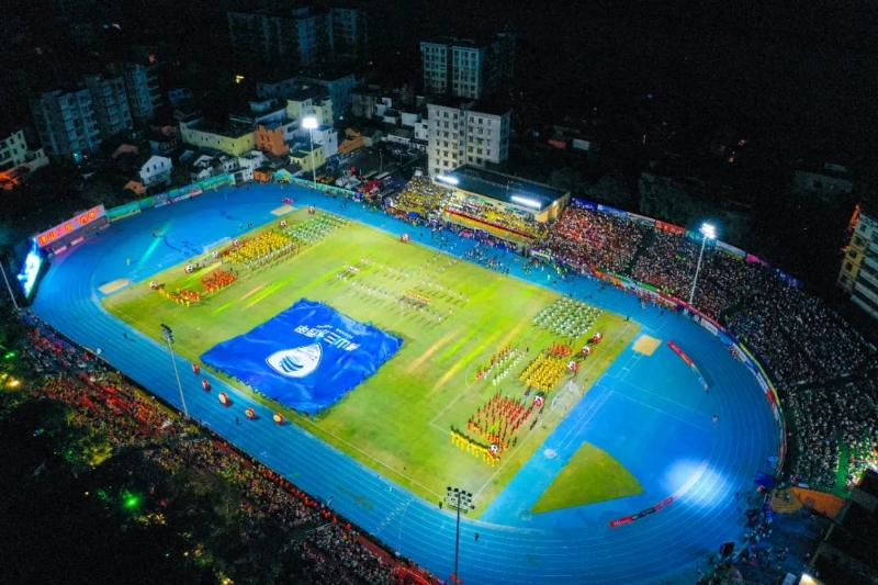 本届佛山“西甲”现场。 本届佛山“西甲”现场。