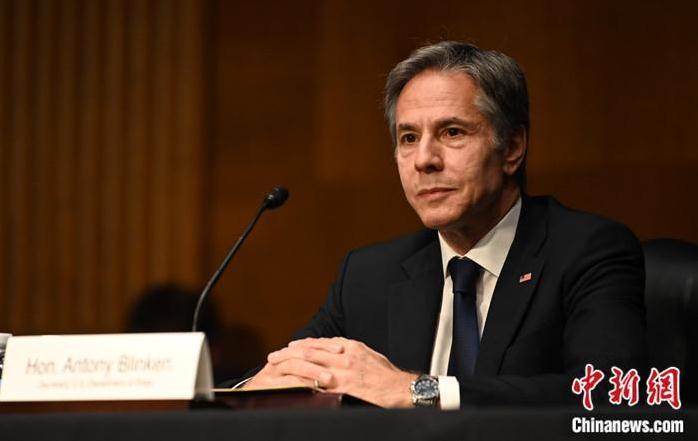 美国务卿布林肯。 中新社 美国务卿布林肯。 中新社