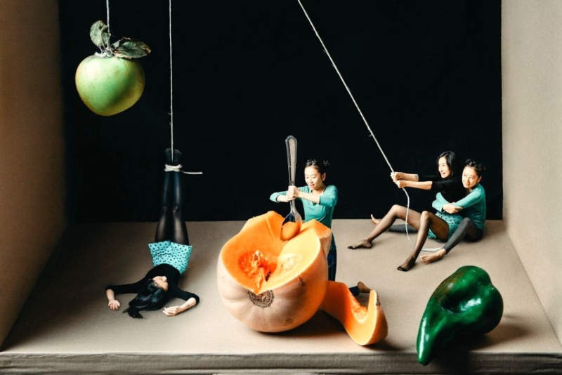 《Family Resemblance #1》（2019），灵感来自Juan Sánchez Cotán的《Quince， Cabbage， Melon and Cucumber》