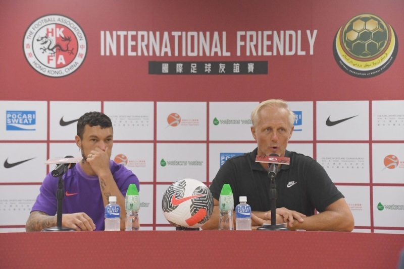 安达臣指一场大胜,有利备战世盃外对不丹。 本报记者摄 安达臣指一场大胜,有利备战世盃外对不丹。 本报记者摄