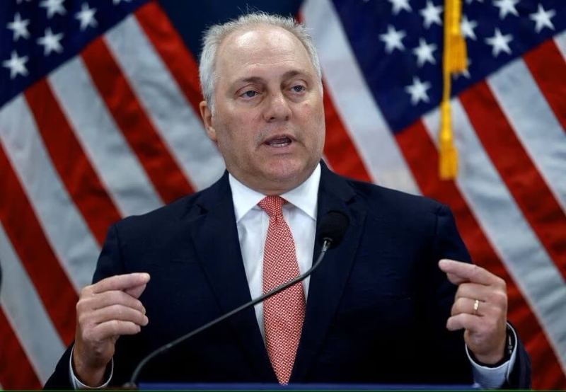 共和党籍众议员斯卡里塞。路透社 共和党籍众议员斯卡里塞。路透社