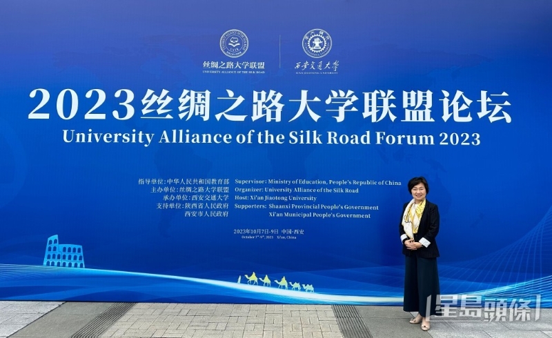 教育局局长蔡若莲昨结束西安访问行程。 教育局提供 教育局局长蔡若莲昨结束西安访问行程。 教育局提供