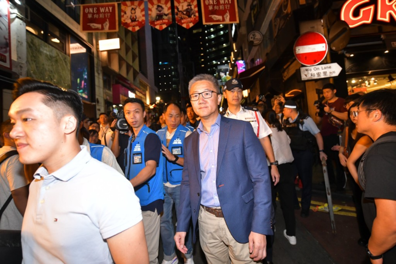 香港警队一哥也特地亲临现场