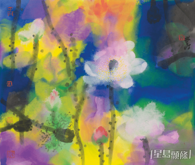 林天行作品《春水》2020,水墨设色纸本,45 X 53cm 林天行作品《春水》2020,水墨设色纸本,45 X 53cm