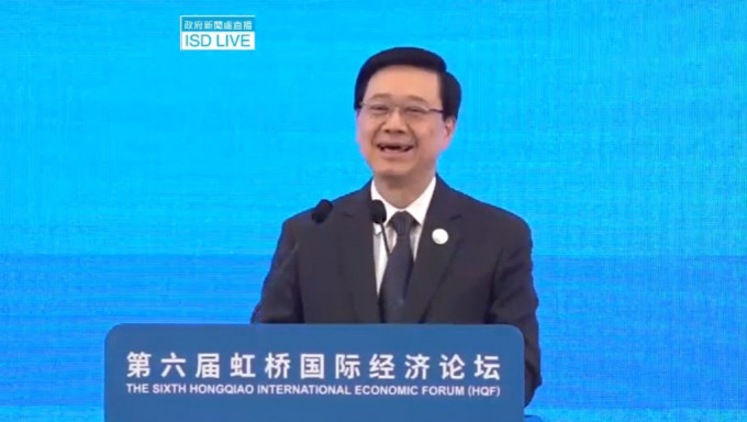 李家超指香港不但是「超级联系人」,更是「超级增值人」。政府新闻处 李家超指香港不但是「超级联系人」,更是「超级增值人」。政府新闻处