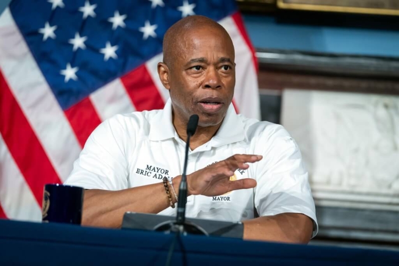 纽约市长亚当斯。 纽约市长亚当斯。