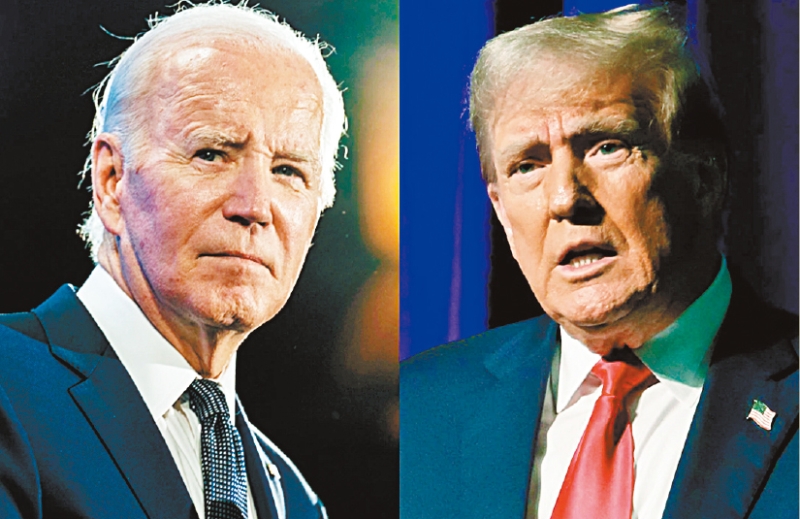 明年大选将是拜登与特朗普之间的二度对决,根据以往纪录,特朗普要胜出难度颇高。 法新社 明年大选将是拜登与特朗普之间的二度对决,根据以往纪录,特朗普要胜出难度颇高。 法新社