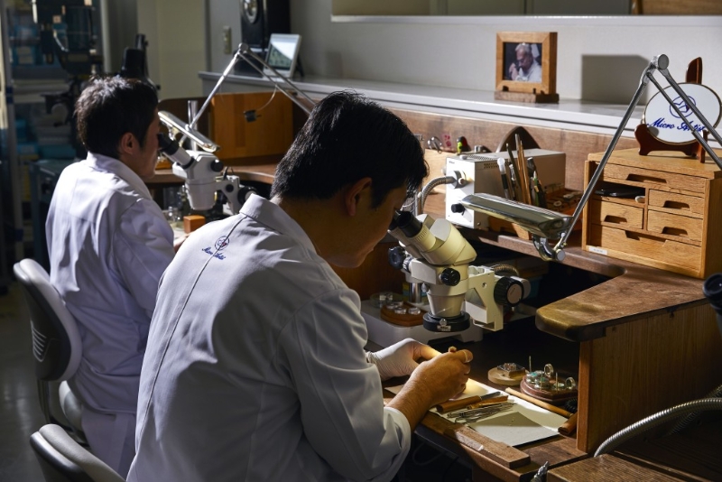 Micro Artist Studio内的匠师细心地制表。 Micro Artist Studio内的匠师细心地制表。