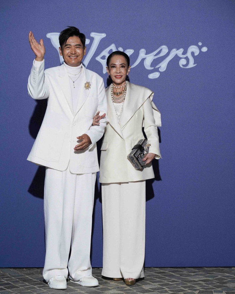 周润发及太太。 周润发及太太。