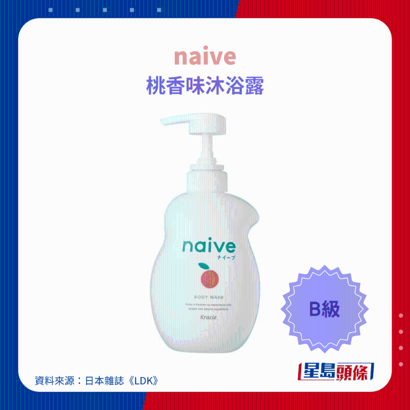 naive 桃香味沐浴露