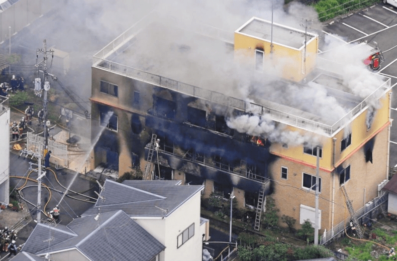 京都动画公司2019年7月遭纵火