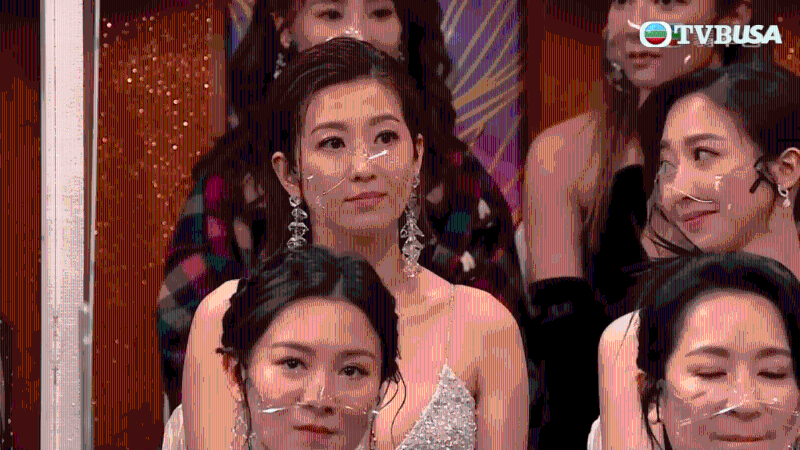陈自瑶在颁奖典礼经典黑面一幕。