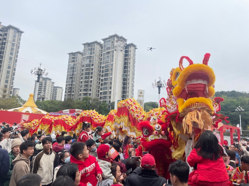 “巨龙”游街串巷