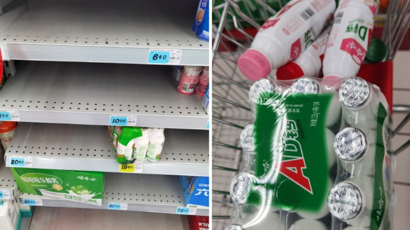 超市娃哈哈被扫光 超市娃哈哈被扫光