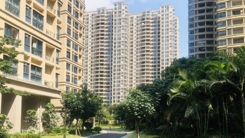 惠州十里银滩海悦湾小区。 惠州十里银滩海悦湾小区。