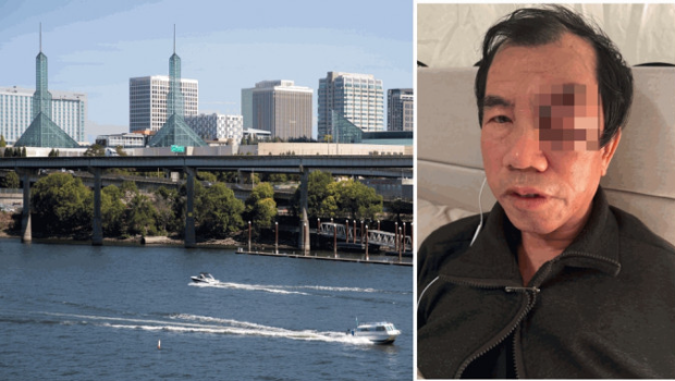 华裔老翁被打 华裔老翁被打