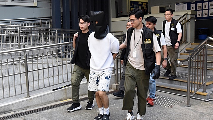 贼人在将军澳被捕。 黄文威摄 贼人在将军澳被捕。 黄文威摄