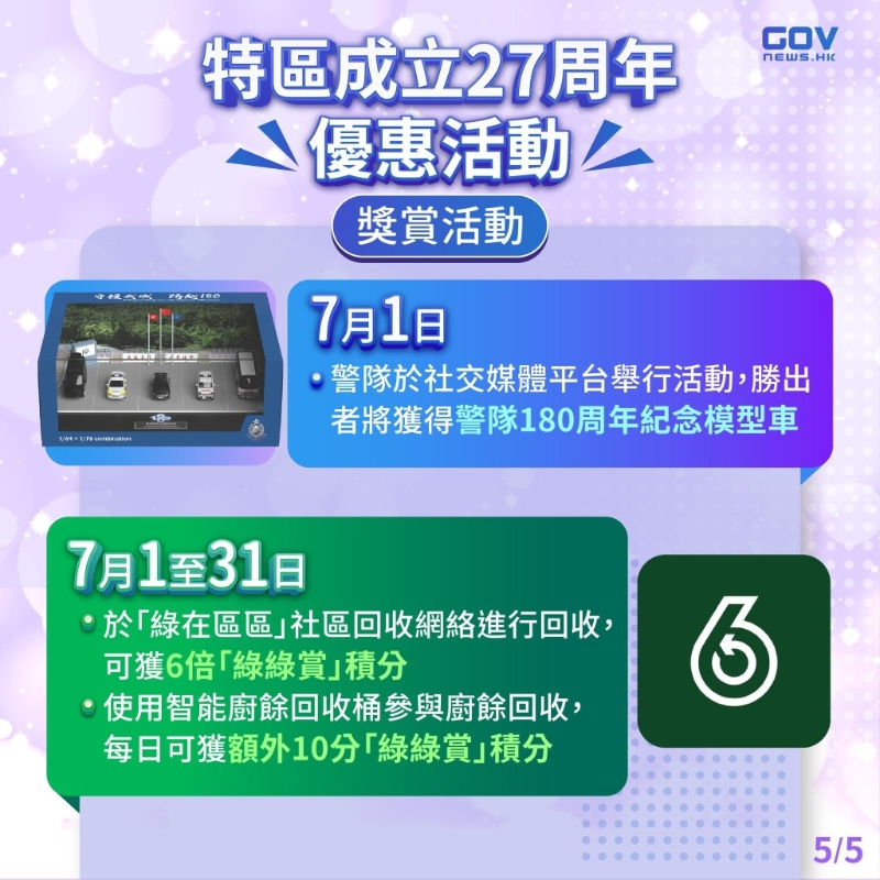 警方亦于7月1日推出奖赏活动。添马台FB图片