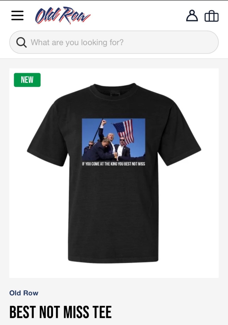 X平台上陆续有事件相关商品发售。（X@stoolpresidente）