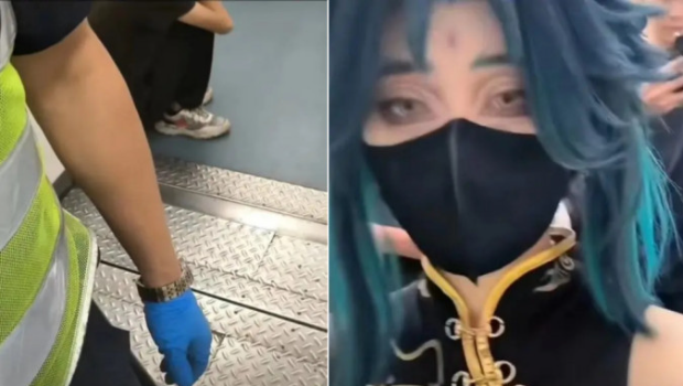 女coser深圳搭地铁被保安要求卸妆 女coser深圳搭地铁被保安要求卸妆