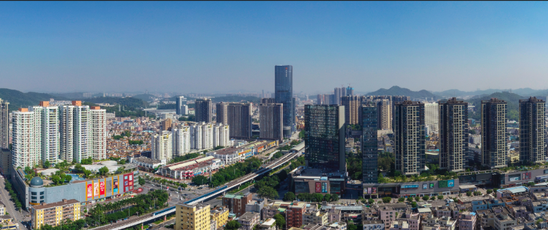 横岗街道鸟瞰 横岗街道鸟瞰