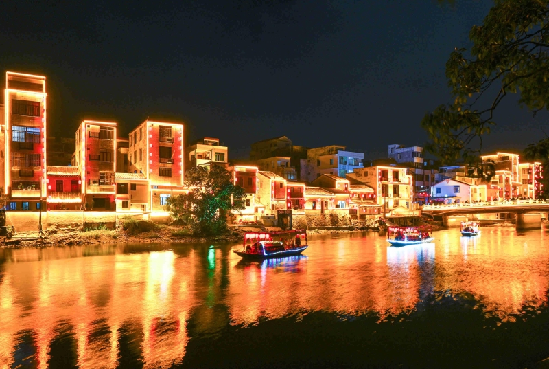 老街区夜景 老街区夜景