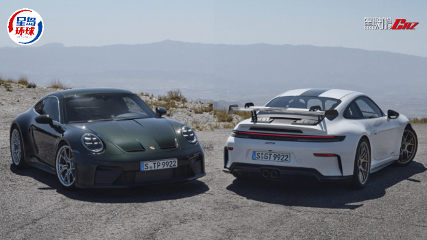 保时捷Porsche日前在网上全球发表新改良版911 GT3(右)及GT3 Touring(左),香港车价公布为HK$3,945,000起。 保时捷Porsche日前在网上全球发表新改良版911 GT3(右)及GT3 Touring(左),香港车价公布为HK$3,945,000起。