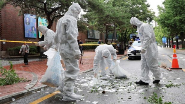 朝鲜向韩国空飘气球 朝鲜向韩国空飘气球