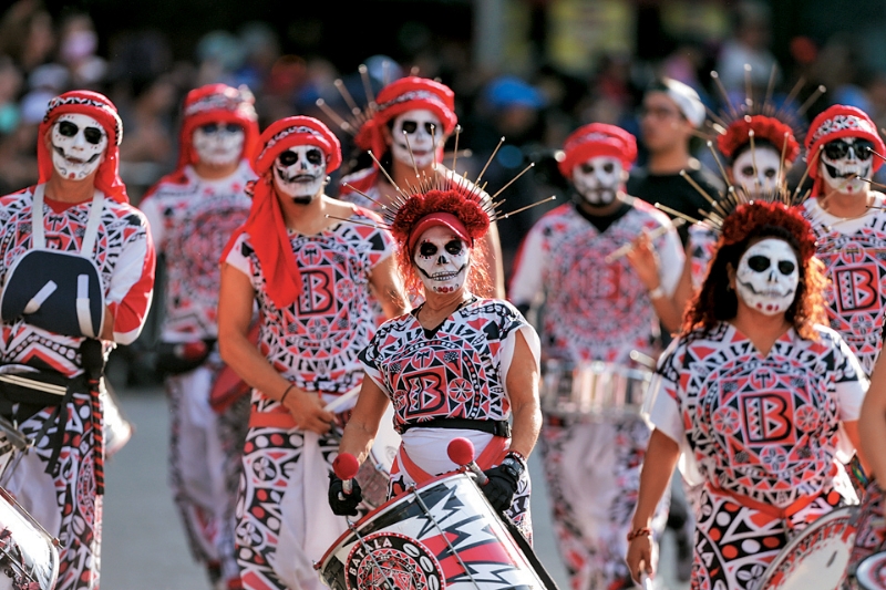 墨西哥人会在11月1日及2日庆祝亡灵节。 墨西哥人会在11月1日及2日庆祝亡灵节。