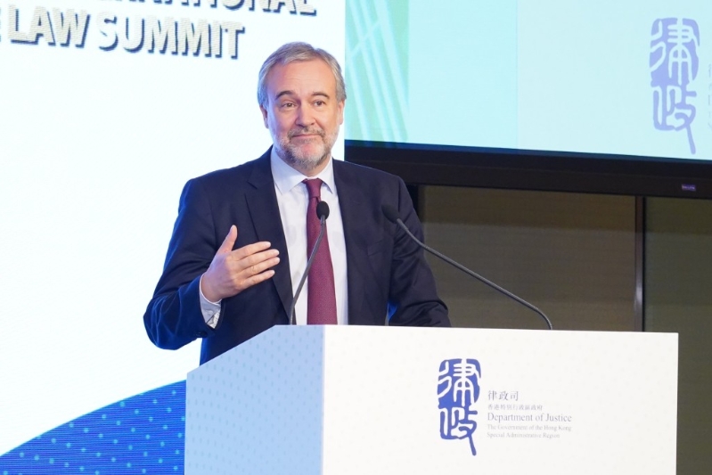 国际统一私法协会秘书长伊纳西奥蒂拉多。 叶伟豪摄 国际统一私法协会秘书长伊纳西奥蒂拉多。 叶伟豪摄