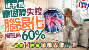 防脑退化丨研究揭胆固醇失控，脑退化风险高60%，改变14件事风险大减