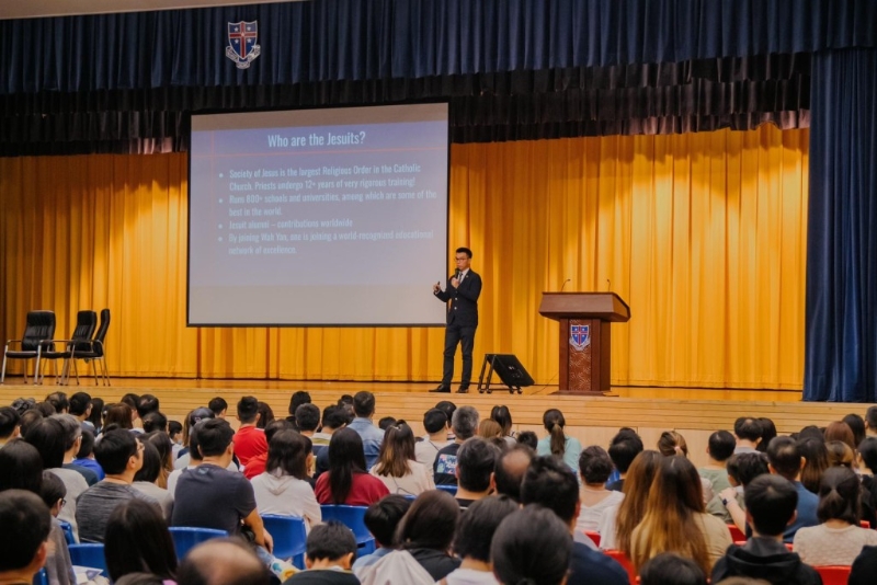 香港华仁书院早前举行中一入学简介会。