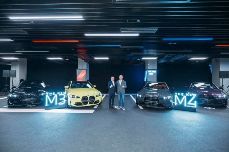 宝马BMW M3及M4新版香港发表,宝马(香港)服务股份有限公司执行董事陈祖安(右)与宝马香港及澳门代理董事总经理梁健燊(左),一同出席发布会。 宝马BMW M3及M4新版香港发表,宝马(香港)服务股份有限公司执行董事陈祖安(右)与宝马香港及澳门代理董事总经理梁健燊(左),一同出席发布会。