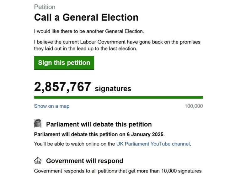 日前有英国人在国会官方网站发起联署,要求提早大选,目前已有逾285万人英国人签署。 日前有英国人在国会官方网站发起联署,要求提早大选,目前已有逾285万人英国人签署。