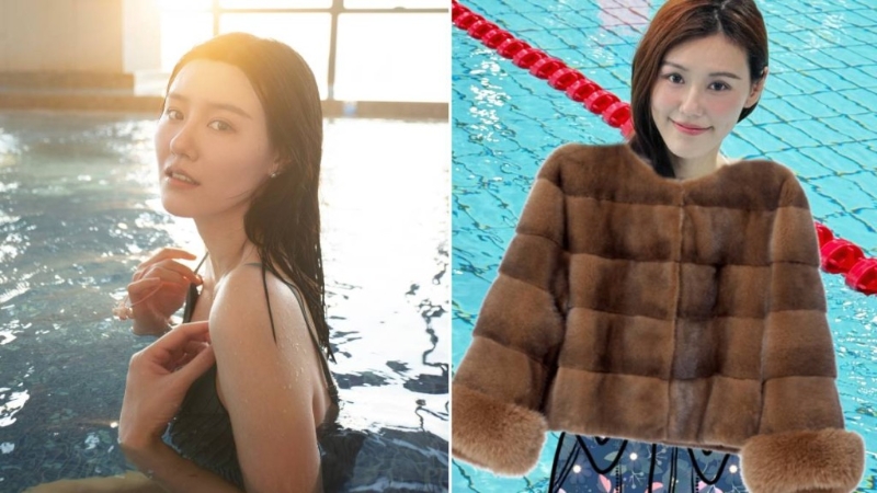 被网民批评贴泳衣照是擦边球,刘湘在社交以“难道穿羽绒游泳”言论作反击。 被网民批评贴泳衣照是擦边球,刘湘在社交以“难道穿羽绒游泳”言论作反击。