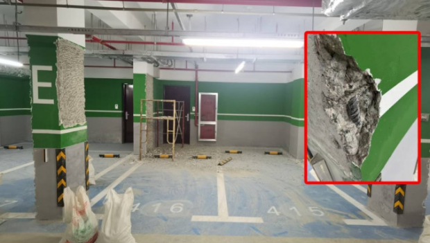 屋苑逾百承重柱遭“偷薄” 屋苑逾百承重柱遭“偷薄”