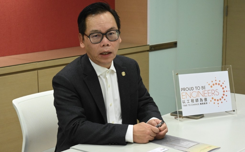 香港工程师学会前会长卜国明。 香港工程师学会前会长卜国明。