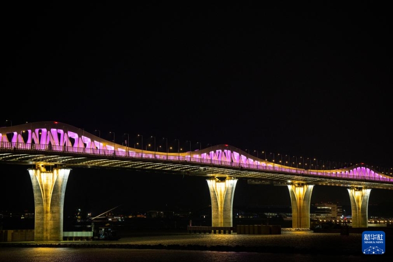 9月27日拍摄的澳门大桥 9月27日拍摄的澳门大桥